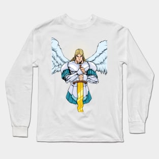 Archangel Michael Portrait Long Sleeve T-Shirt